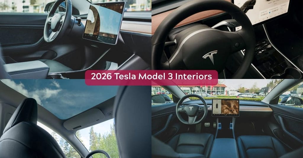 2026 tesla model interiors