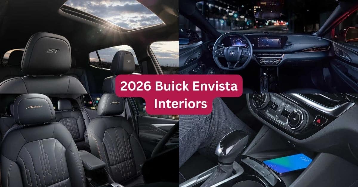 Interior dashboard and cabin layout of the 2026 Buick Envista